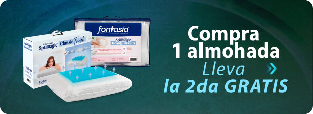 Compra 1 almohada y lleva la 2da gratis