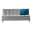 Sofá Cama Grecia York, color Plata
