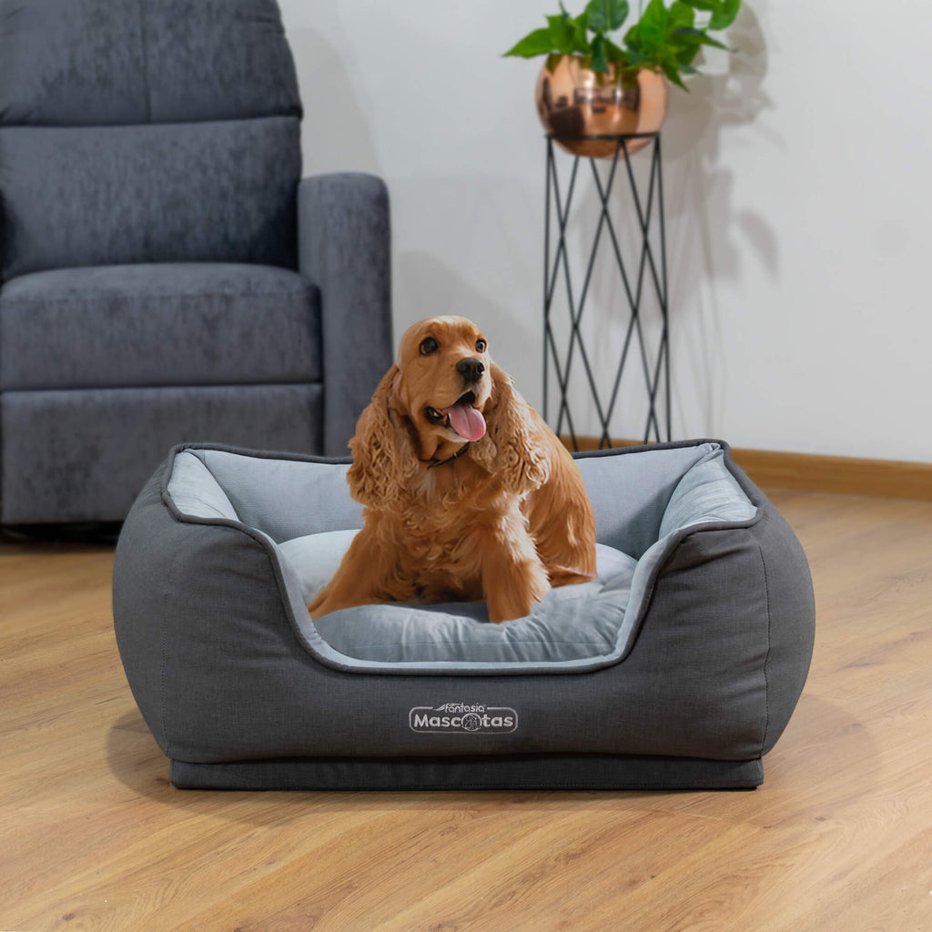 Cama Comfy Luxu 75x62, color Plomo