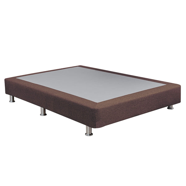 Base Cama Ultra Tipo Lino, color Café