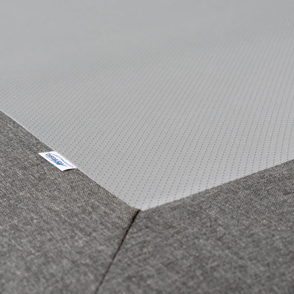 Base Cama Ultra Tipo Lino, color Gris