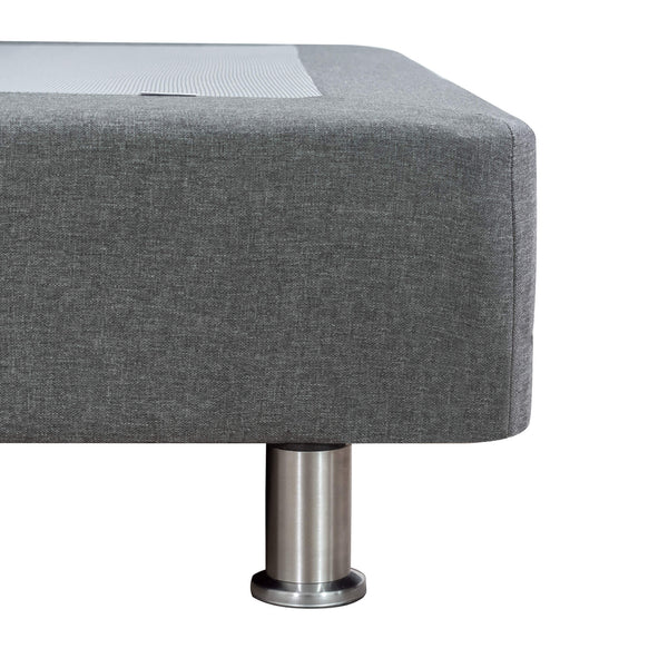 Base Cama Ultra Tipo Lino, color Gris