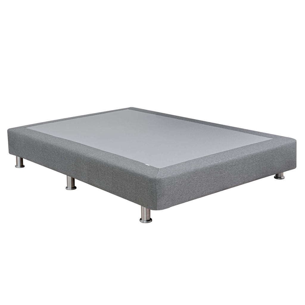 Base Cama Ultra Tipo Lino, color Gris