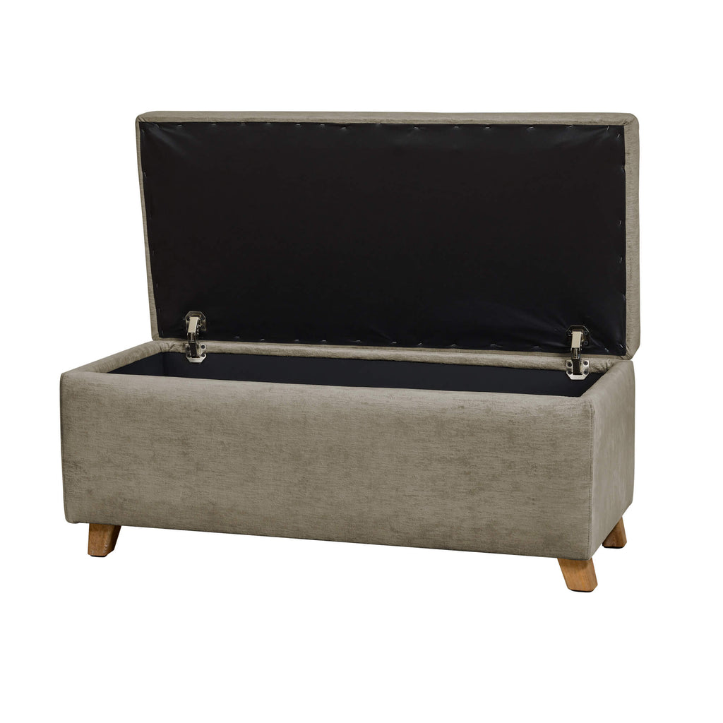 Puff Bodega Rectangular York, color Taupe