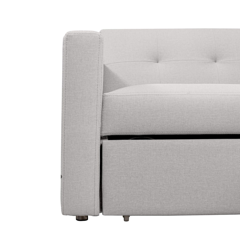 Sofá Cama Berlin Vértigo, color Blanco Puro