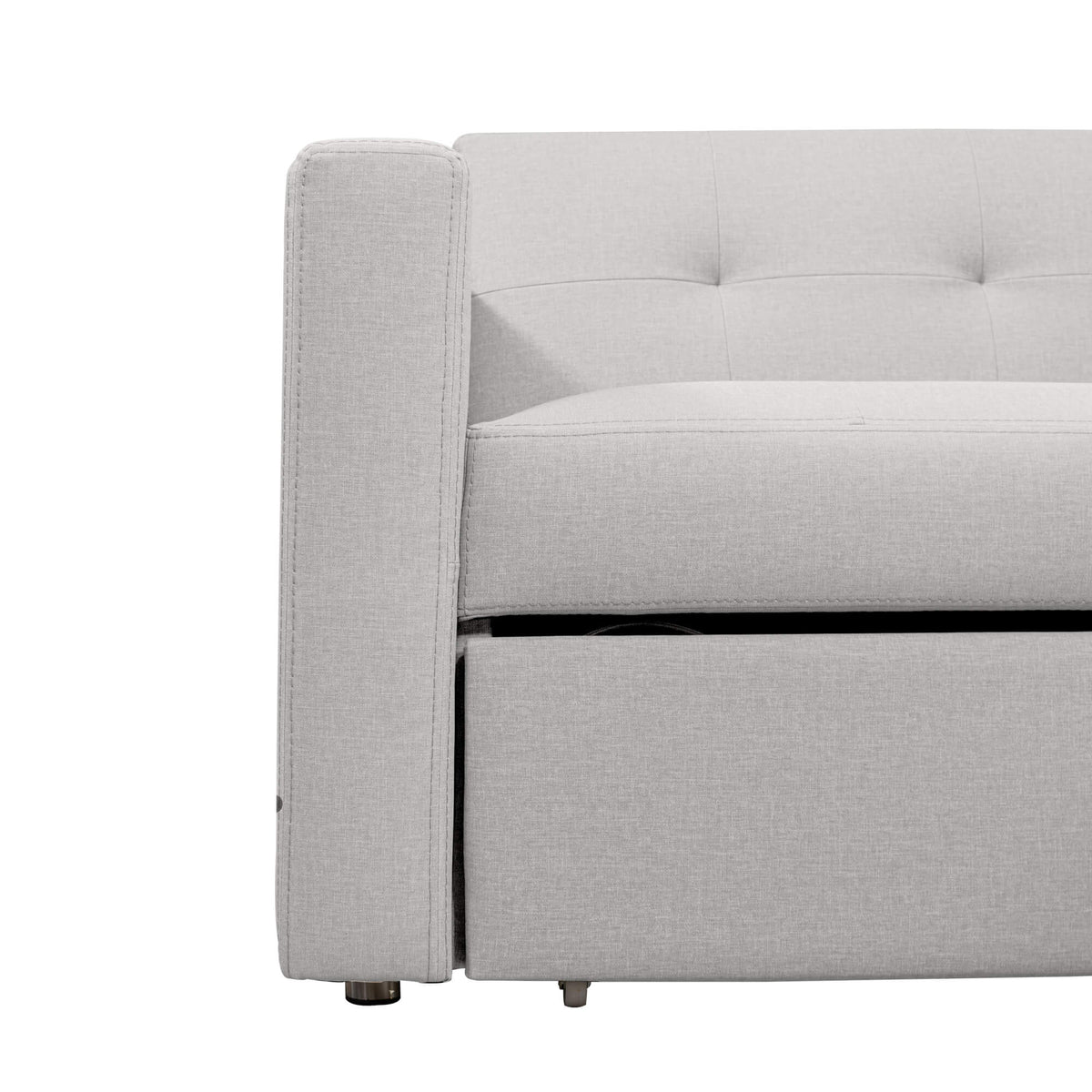 Sofá Cama Berlin Vértigo, color Blanco Puro