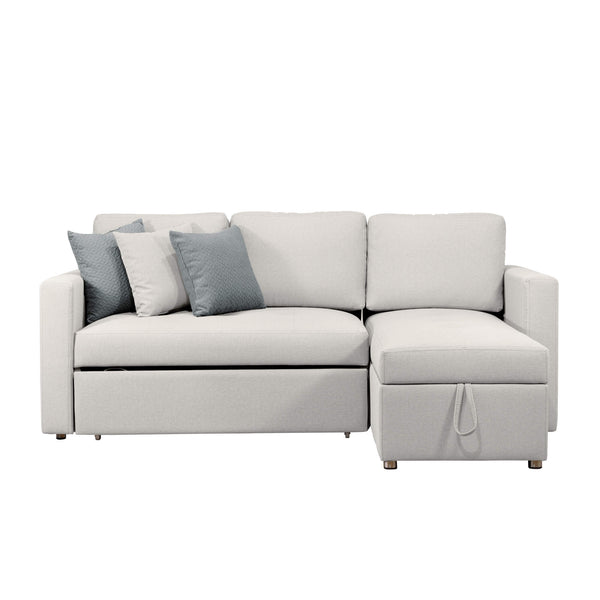 Sofá Cama Berlin Vértigo, color Blanco Puro
