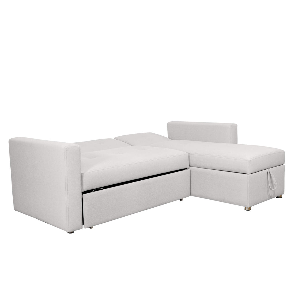 Sofá Cama Berlin Vértigo, color Blanco Puro