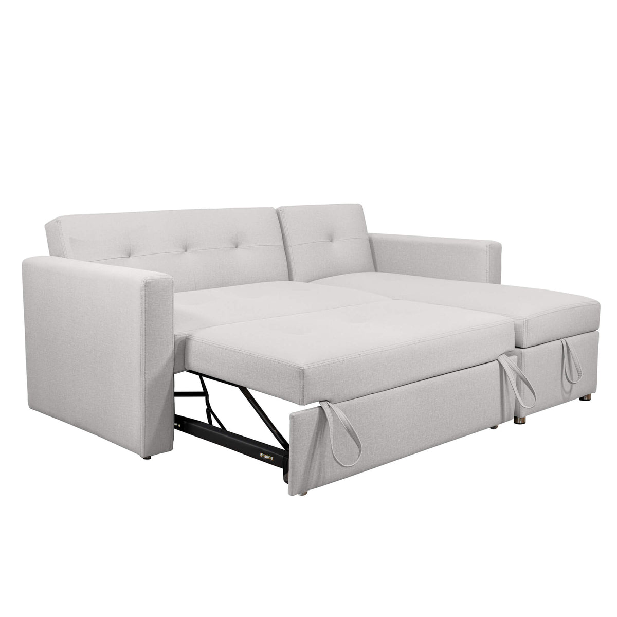Sofá Cama Berlin Vértigo, color Blanco Puro