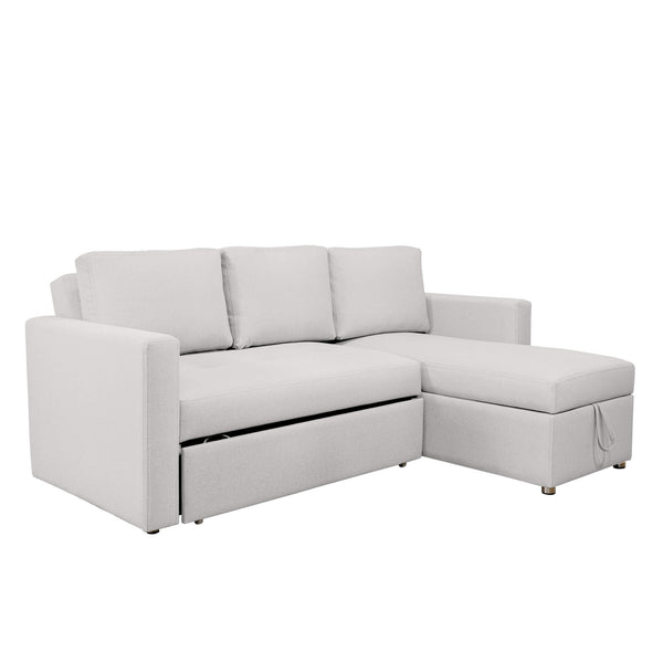 Sofá Cama Berlin Vértigo, color Blanco Puro