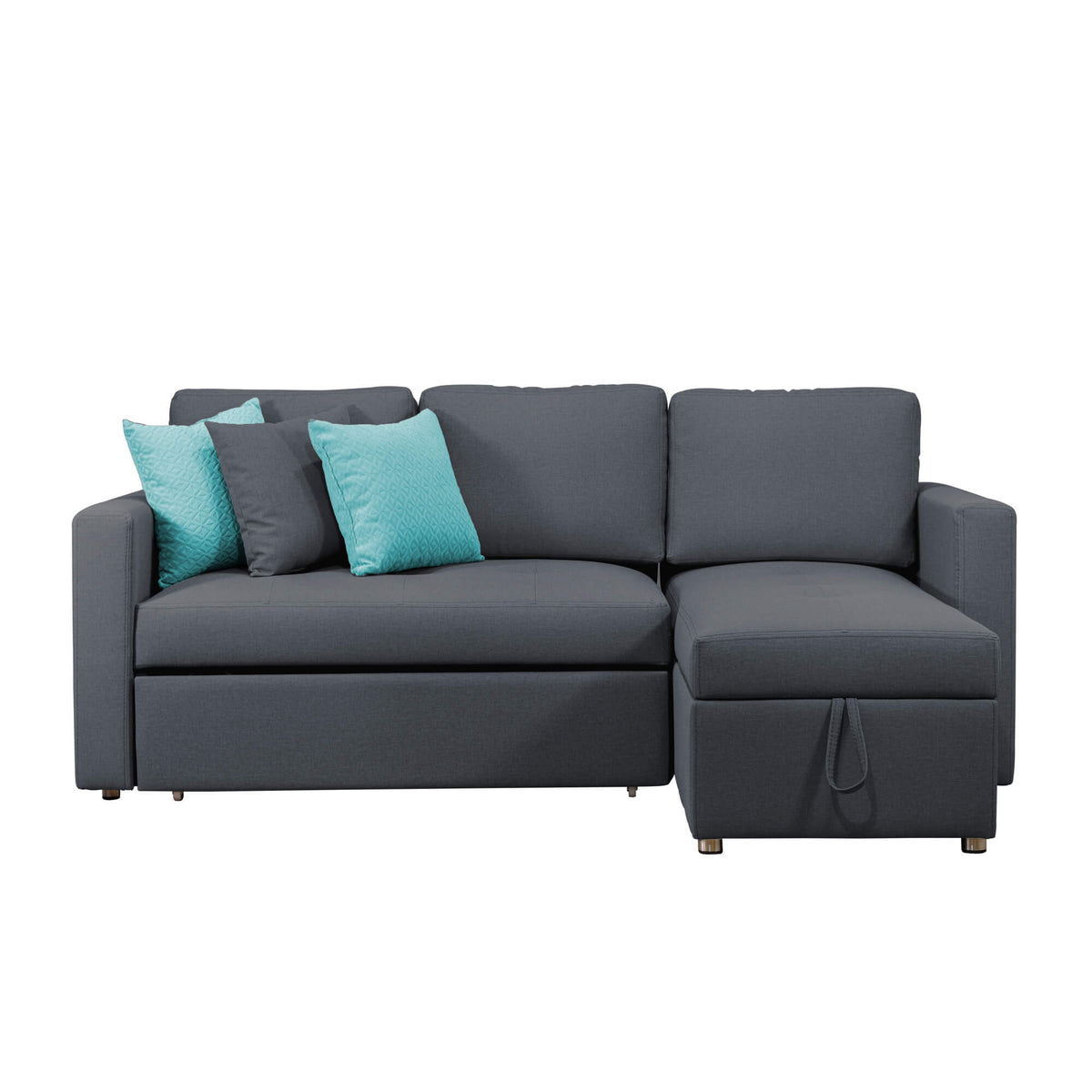 Sofá Cama Berlin Vértigo, color Dark Grey Imagen principal del producto