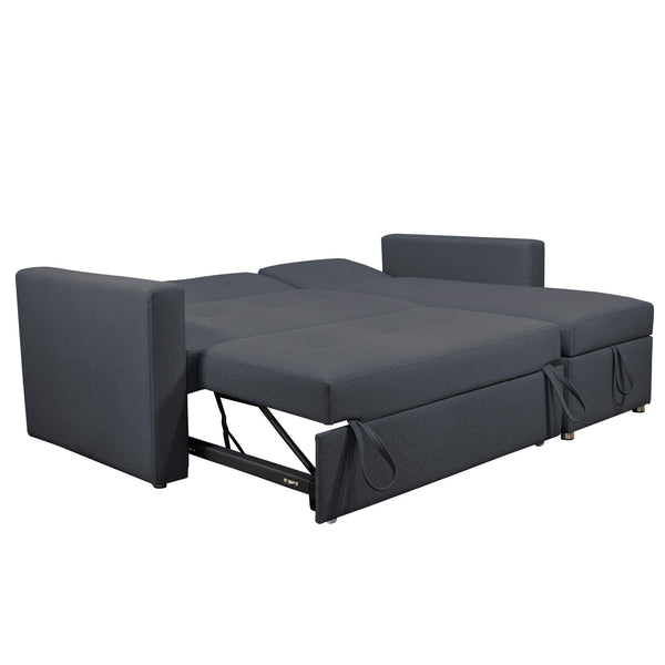 Sofá Cama Berlin Vértigo, color Dark Grey