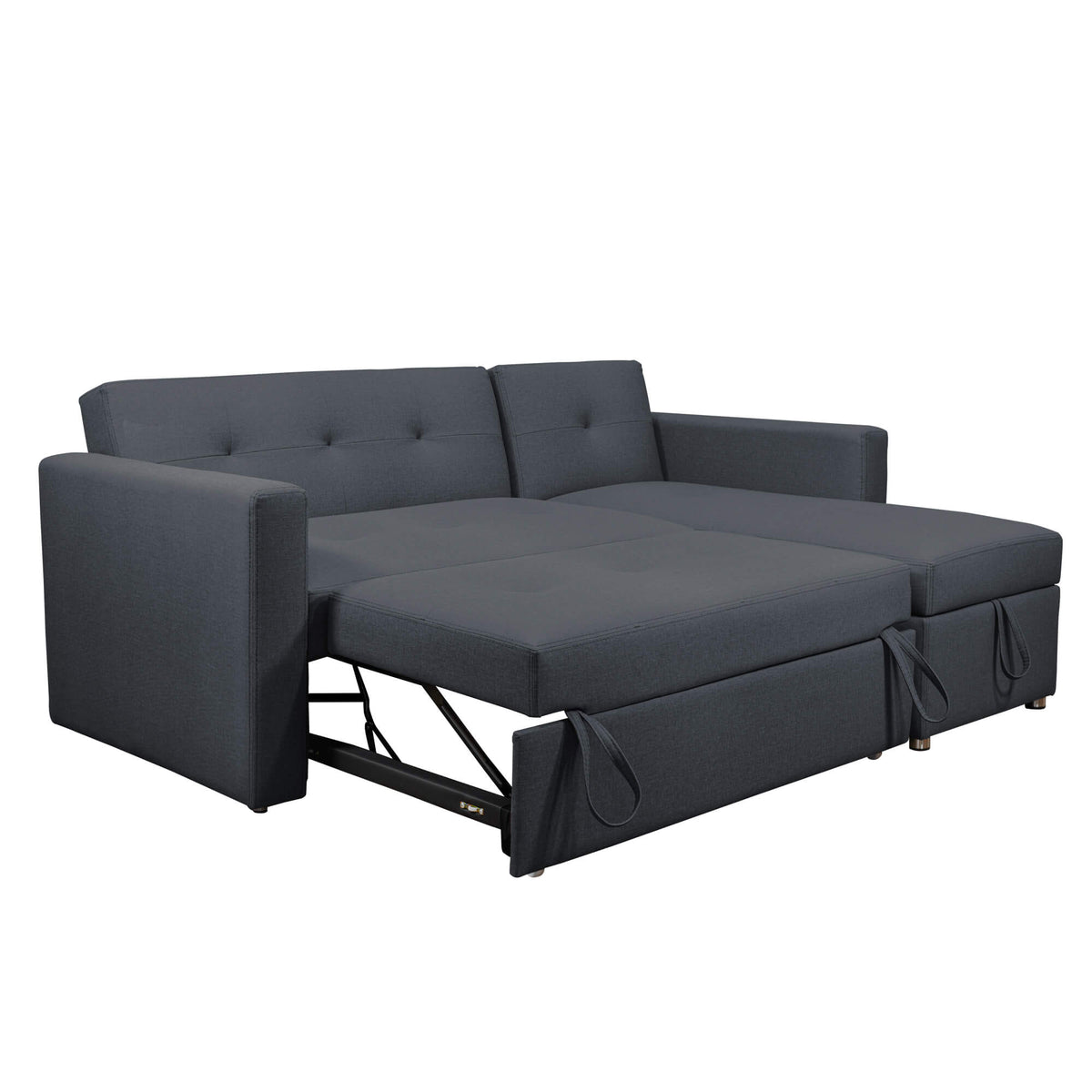 Sofá Cama Berlin Vértigo, color Dark Grey