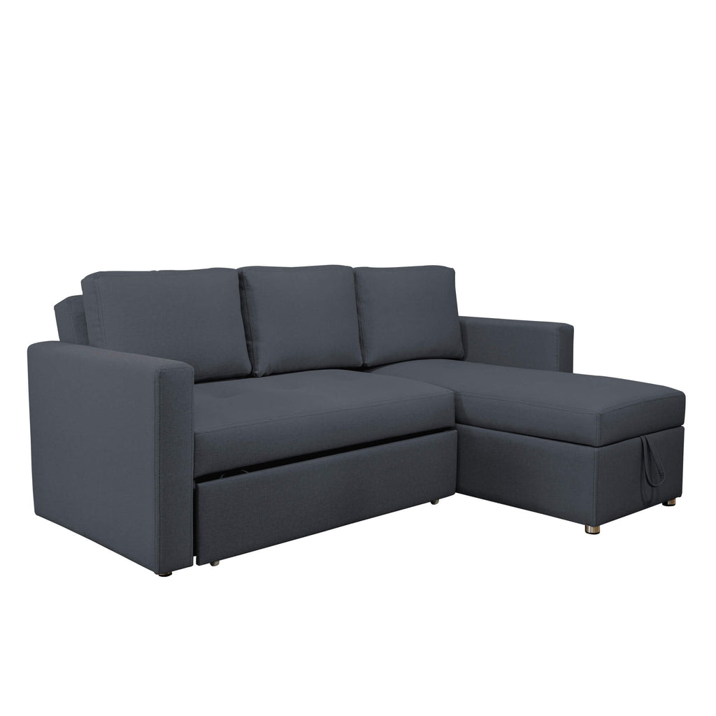 Sofá Cama Berlin Vértigo, color Dark Grey