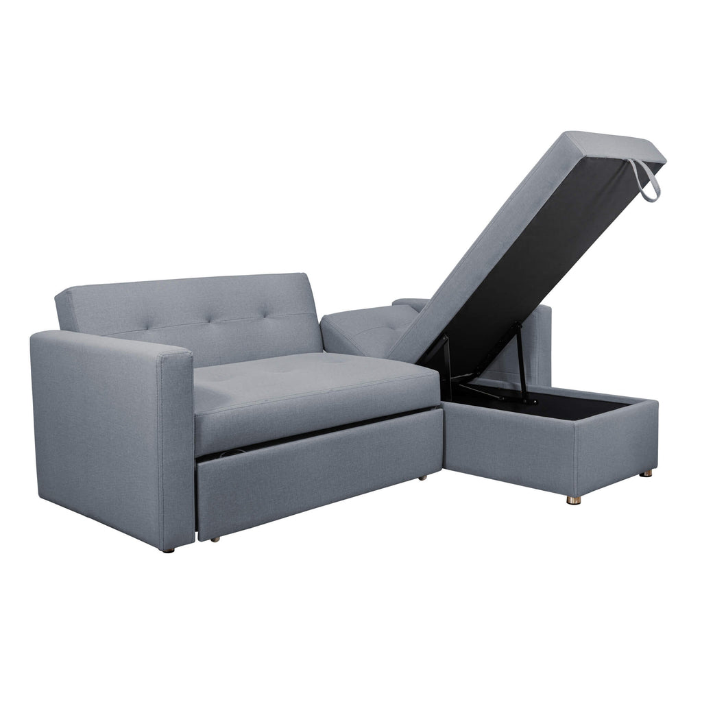 Sofá Cama Berlin Vértigo, color Gris