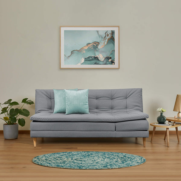 Sofá Cama Grecia Vértigo, color Gris