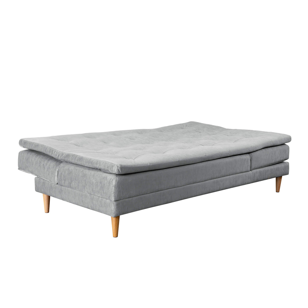 Sofá Cama Grecia York, color Plata