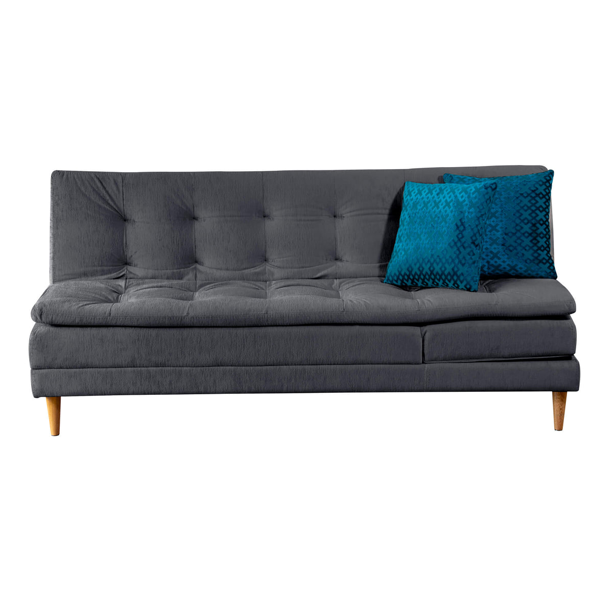 Sofá Cama Grecia York, color Plomo